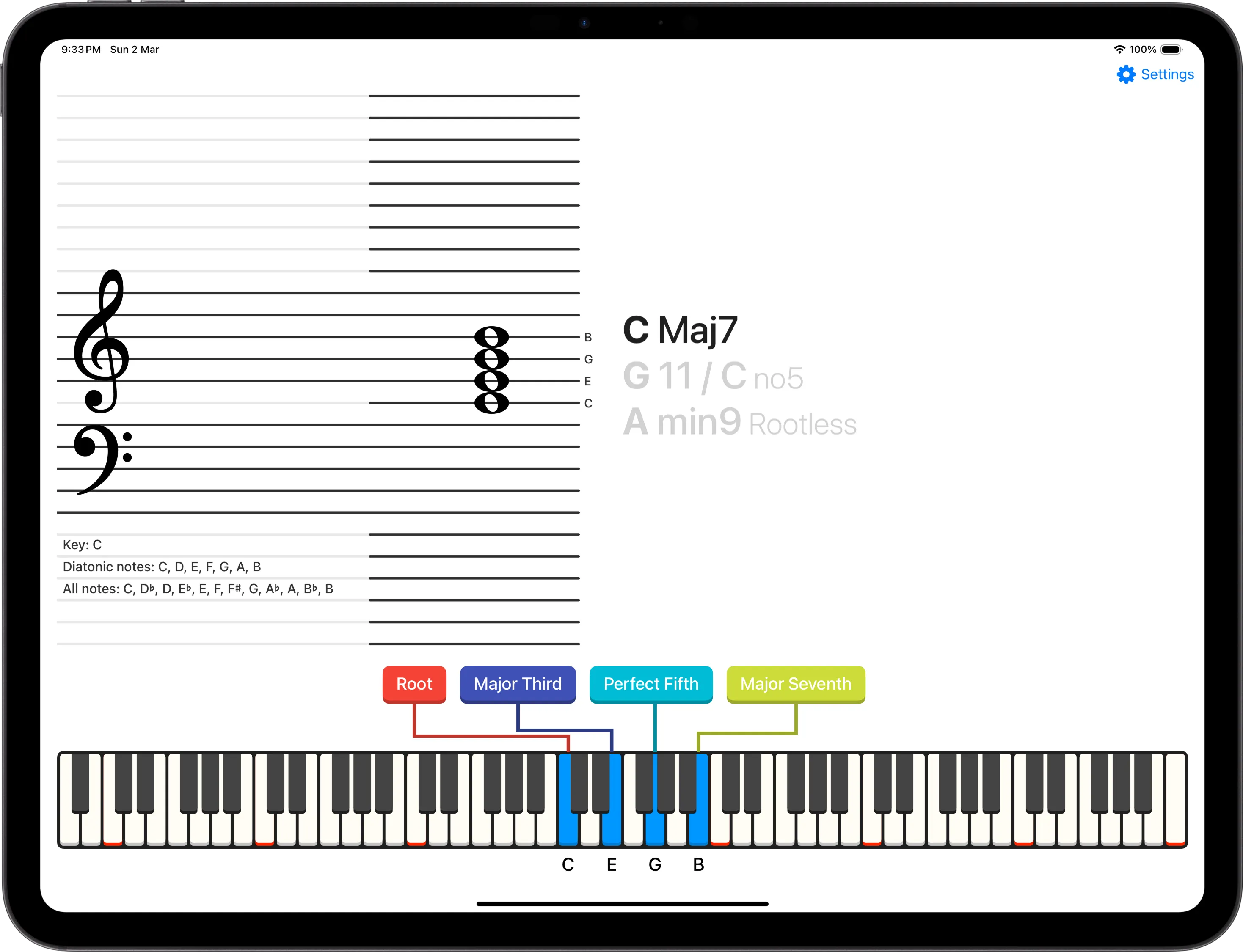 Instinctive Chords iPad hero screenshot